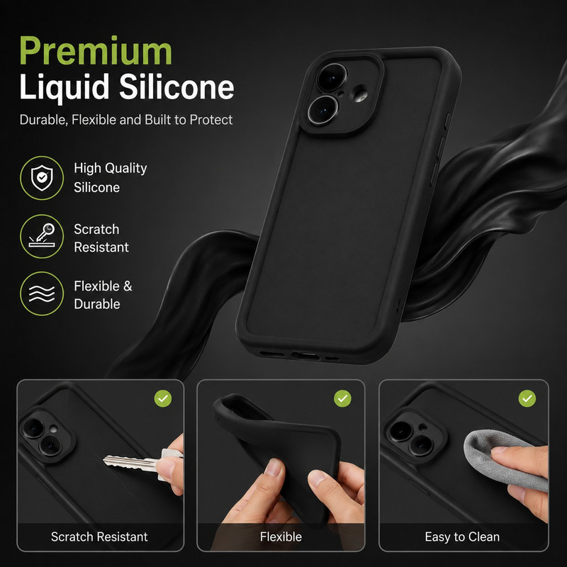 کاور گاردتک اساک مدل Silicone Puffer مناسب برای گوشی موبایل اپل iPhone 17