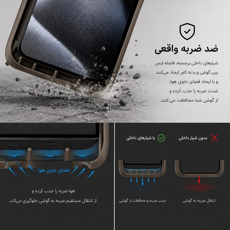 کاور گاردتک اساک مدل Silicone Puffer مناسب برای گوشی موبایل اپل iPhone 17