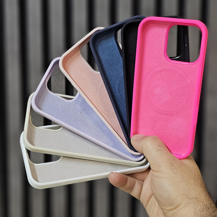 کاور کیس مدل سیلیکون مگ سیف مناسب برای گوشی موبایل اپل Iphone 16pro
