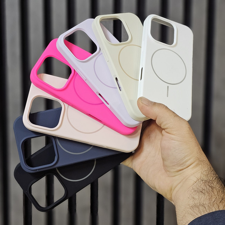 کاور کیس مدل سیلیکون مگ سیف مناسب برای گوشی موبایل اپل Iphone 16pro