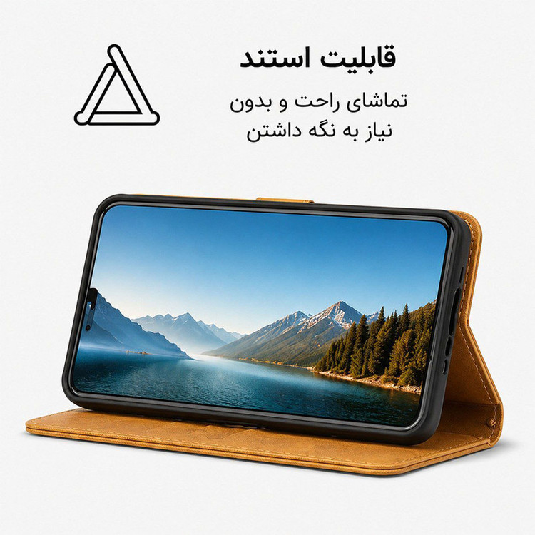 کیف کلاسوری گاردتک مدل Flip cover strap مناسب برای گوشی موبایل ریلمی Realme 11 Pro Plus به همراه بند