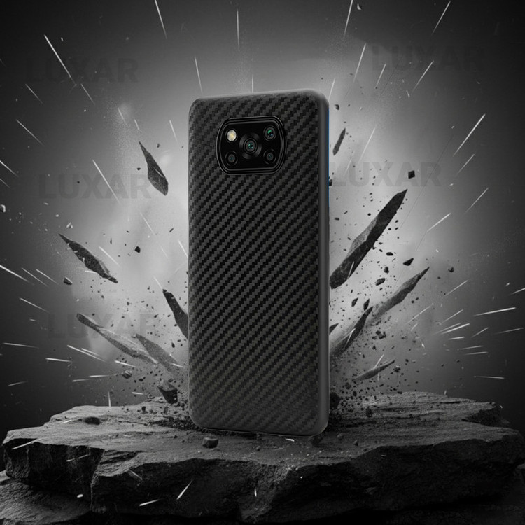 کاور لوکسار مدل poco x3 _Carbon Line مناسب برای گوشی موبایل شیائومی Poco X3 NFC / Poco X3 Pro / Poco X3