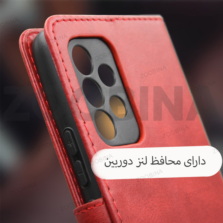 کیف کلاسوری زوبینا مدل Lomer مناسب برای گوشی موبایل اپل iPhone 7 Plus / 8 Plus به همراه بند آویز