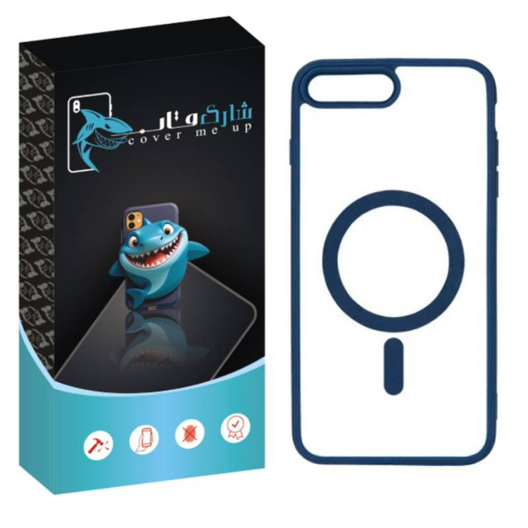 کاور شارک قاب مدل مگ سیف طرح کالرفول مناسب برای گوشی موبایل اپل iPhone 7 Plus / 8 Plus