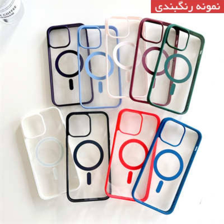 کاور شارک قاب مدل مگ سیف طرح کالرفول مناسب برای گوشی موبایل اپل iPhone 7 Plus / 8 Plus