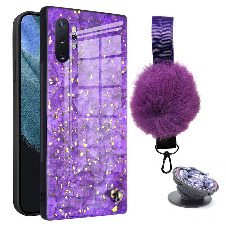 کاور مدل پام پام مناسب برای گوشی موبایل سامسونگ Galaxy Note 10 Plus به همراه بند و پایه نگهدارنده