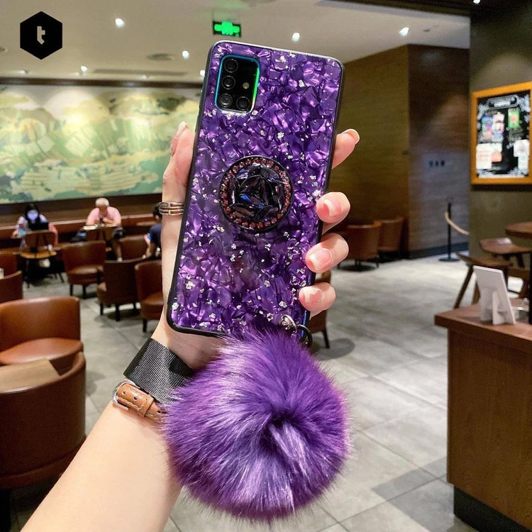 کاور مدل پام پام مناسب برای گوشی موبایل سامسونگ Galaxy Note 10 Plus به همراه بند و پایه نگهدارنده