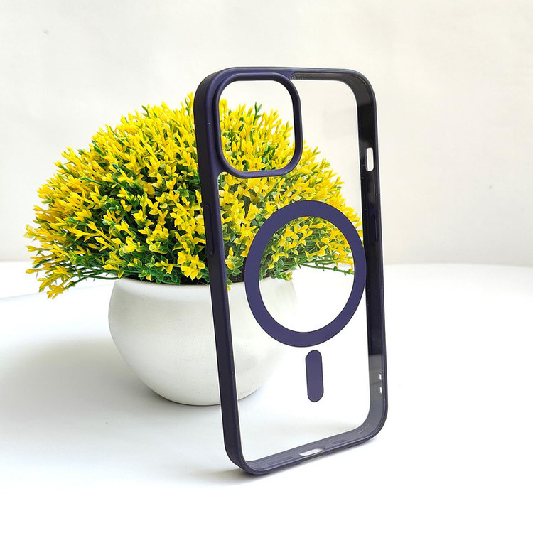 کاور مدل magsafe دور سیلیکونی مناسب برای گوشی موبایل اپل iphone 14promax