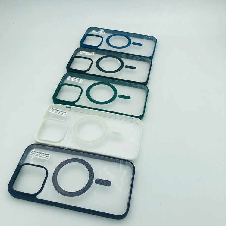 کاور مدل magsafe دور سیلیکونی مناسب برای گوشی موبایل اپل iphone 14promax