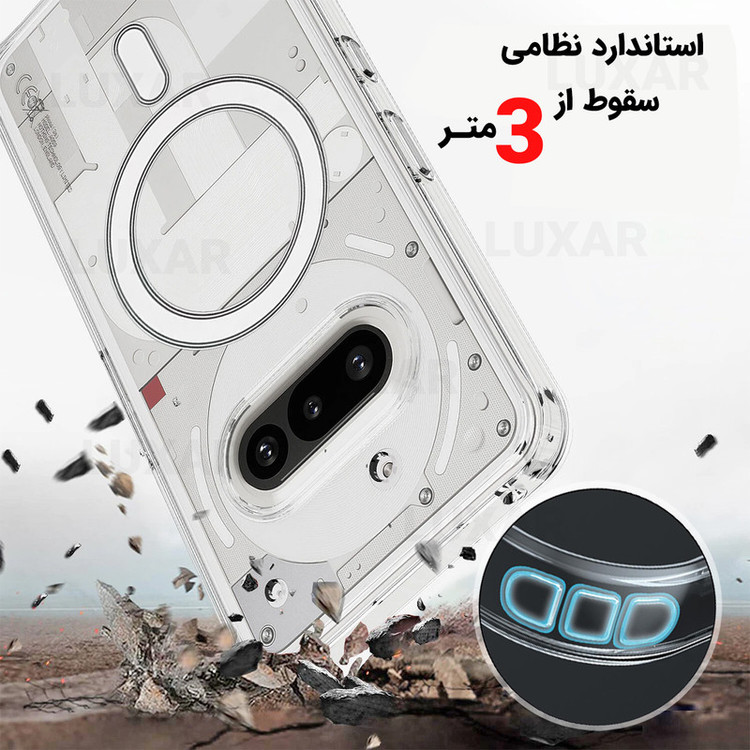 کاور لوکسار مدل Phone۳a _clmag مناسب برای گوشی موبایل ناتینگ فون Nothing Phone 3A