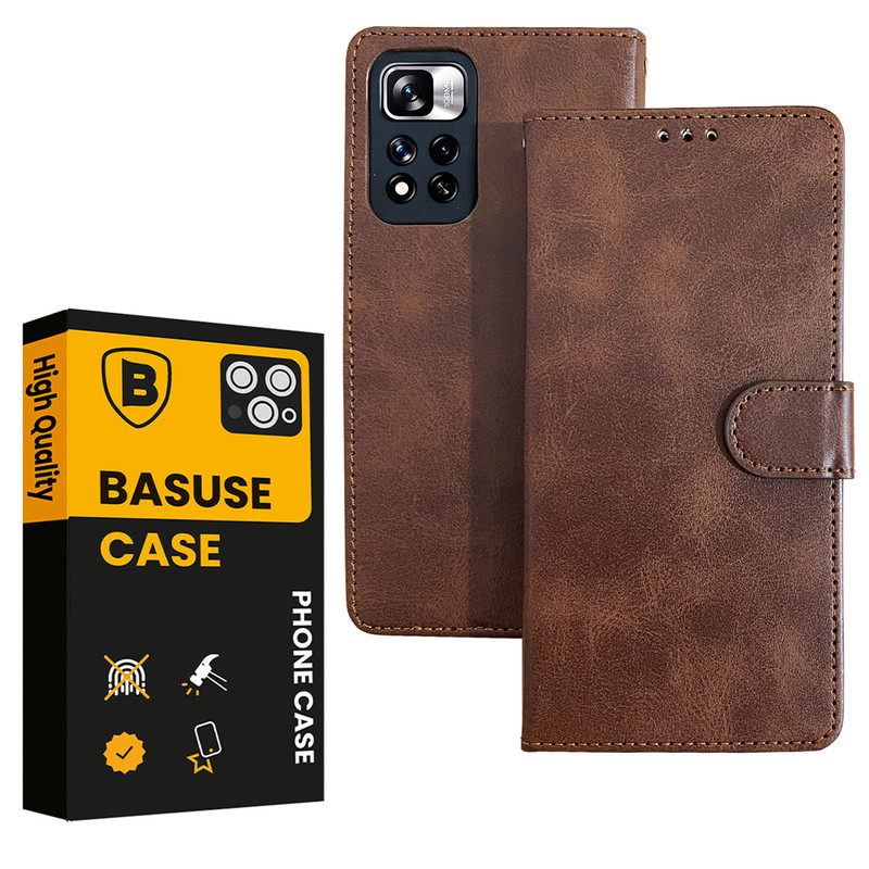 کیف کلاسوری باسئوس طرح Magneti کد M004 مناسب برای گوشی موبایل شیائومی Redmi Note 11 Pro Plus 5G