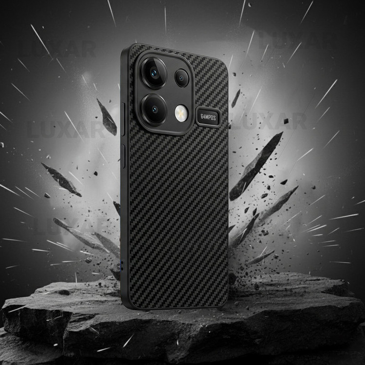 کاور لوکسار مدل pocom6pro _Carbon Line مناسب برای گوشی موبایل شیائومی Poco M6 Pro 4G