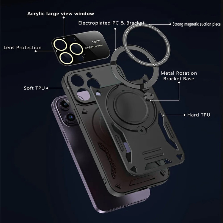 کاور اسپارتان مدل Hybrid Armor Strap مناسب برای گوشی موبایل اپل iPhone 13 Pro Max به همراه بند آویز