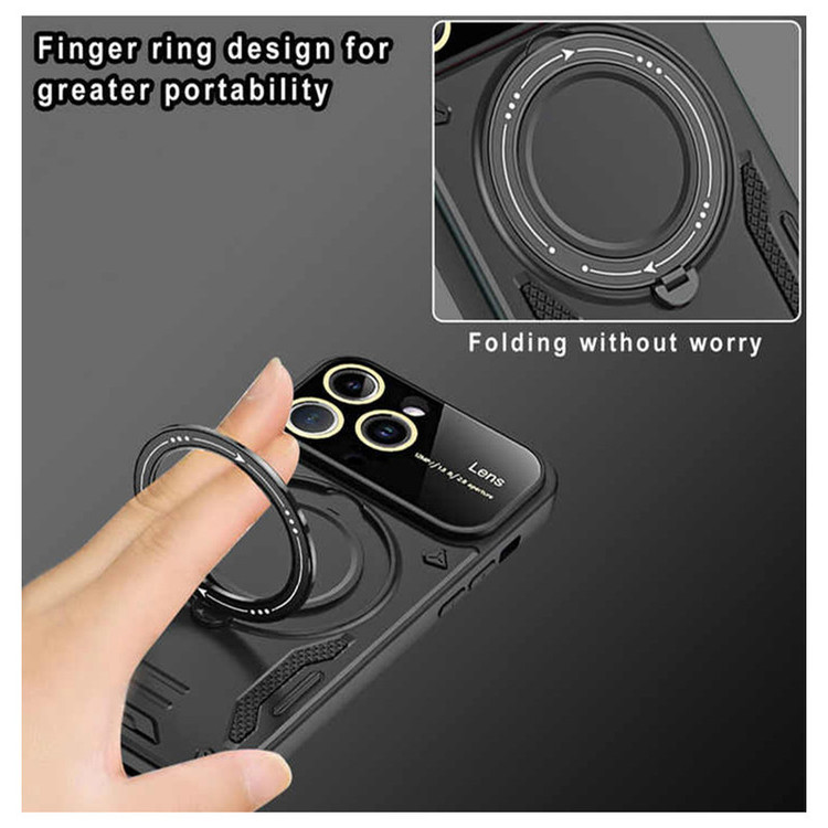 کاور اسپارتان مدل Hybrid Armor Strap مناسب برای گوشی موبایل اپل iPhone 13 Pro Max به همراه بند آویز