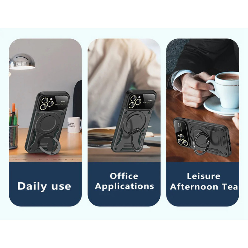 کاور اسپارتان مدل Hybrid Armor Strap مناسب برای گوشی موبایل اپل iPhone 13 Pro Max به همراه بند آویز