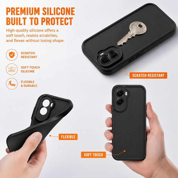 کاور گاردتک اساک مدل Silicone Puffer مناسب برای گوشی موبایل شیائومی Poco M7 4G