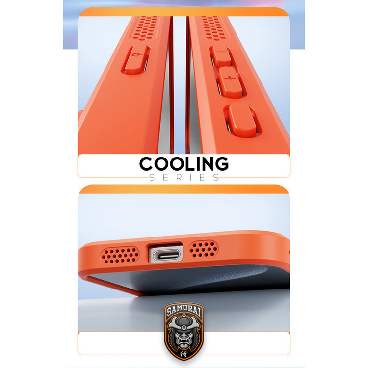 کاور سامورایی مدل Cooling مناسب برای گوشی موبایل اپل iPhone 17 Pro Max