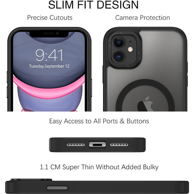 کاور بادی قاب مدل مگ سیف مناسب برای گوشی موبایل اپل iphone 11
