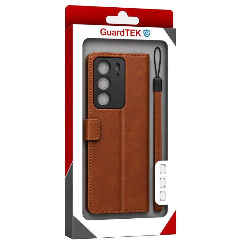 کیف کلاسوری گاردتک مدل  Flip cover strap مناسب برای گوشی موبایل ریلمی Realme C75 به همراه بند