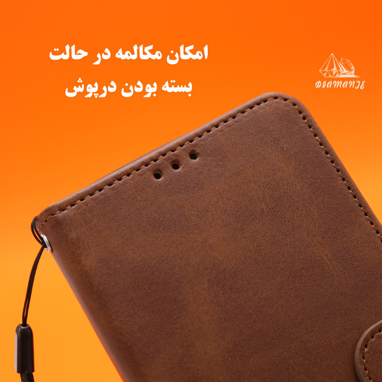 کیف کلاسوری دیامانته مدل Bandaviz Bk مناسب برای گوشی موبایل سامسونگ Galaxy Note 20 Ultra به همراه بند آویز