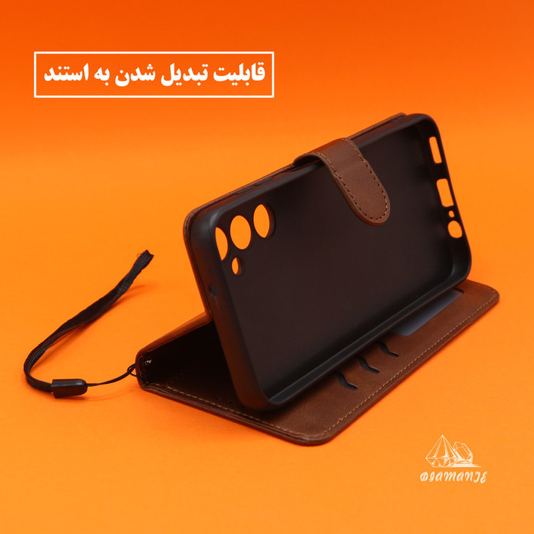 کیف کلاسوری دیامانته مدل Bandaviz Bk مناسب برای گوشی موبایل سامسونگ Galaxy Note 20 Ultra به همراه بند آویز