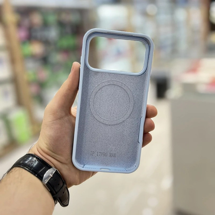 کاور گارد قاب طرح سیلیکونی پاک کنی مگسیف دار مناسب برای گوشی موبایل اپل IPHONE 17 PRO MAX
