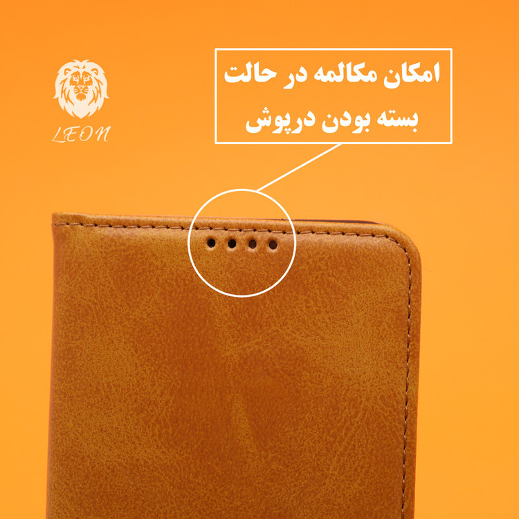 کیف کلاسوری لئون مدل Khoshi مناسب برای گوشی موبایل سامسونگ Galaxy S20 Plus