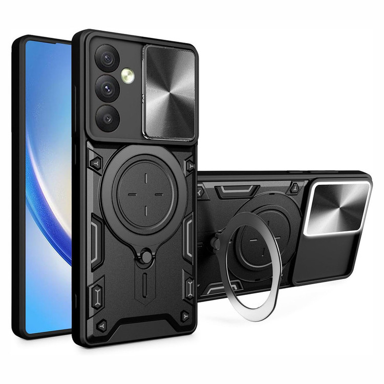 کاور اسپارتان مدل Magnet Ring Strap مناسب برای گوشی موبایل سامسونگ Galaxy A16 5G / A16 4G به همراه بند آویز