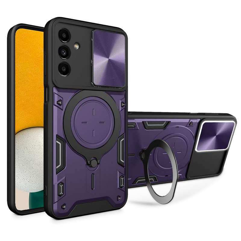 کاور اسپارتان مدل Magnet Ring Strap مناسب برای گوشی موبایل سامسونگ Galaxy A16 5G / A16 4G به همراه بند آویز