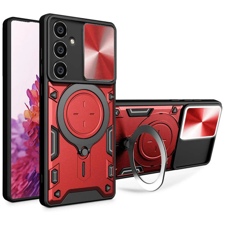 کاور اسپارتان مدل Magnet Ring Strap مناسب برای گوشی موبایل سامسونگ Galaxy A16 5G / A16 4G به همراه بند آویز