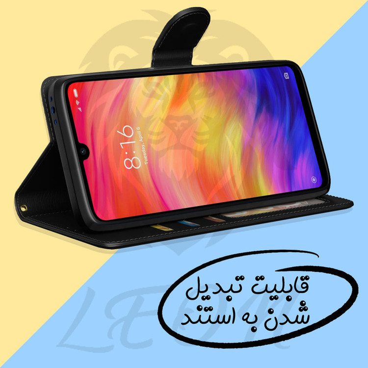کیف کلاسوری لئون مدل Mek Yo مناسب برای گوشی موبایل هوآوی Y7P به همراه بند آویز