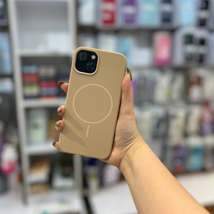 کاور طرح سیلیکون پاک کنی مگ سیف دار مناسب برای گوشی موبایل اپل IPHONE 13