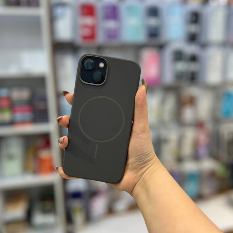 کاور طرح سیلیکون پاک کنی مگ سیف دار مناسب برای گوشی موبایل اپل IPHONE 13