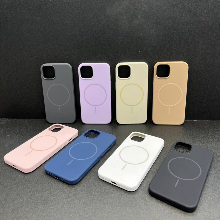 کاور طرح سیلیکون پاک کنی مگ سیف دار مناسب برای گوشی موبایل اپل IPHONE 13