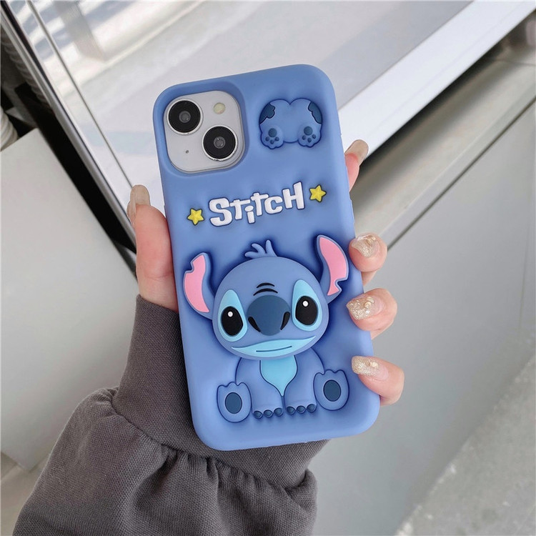 کاور مدل سیلیکونی طرح استیچ عروسکی کد Stitch65 مناسب برای گوشی موبایل اپل iPhone 14 Pro Max / 15 Pro Max
