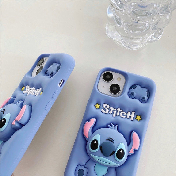 کاور مدل سیلیکونی طرح استیچ عروسکی کد Stitch65 مناسب برای گوشی موبایل اپل iPhone 14 Pro Max / 15 Pro Max