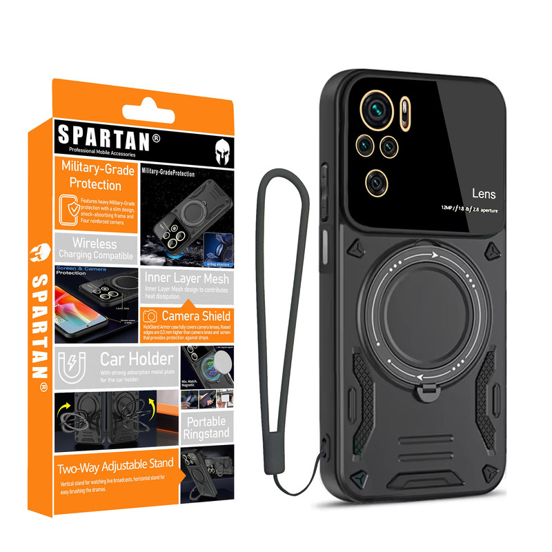 کاور اسپارتان مدل Hybrid Strap مناسب برای گوشی موبایل شیائومی Redmi Note 10s / Redmi Note 10 4G / Poco M5s  به همراه بند
