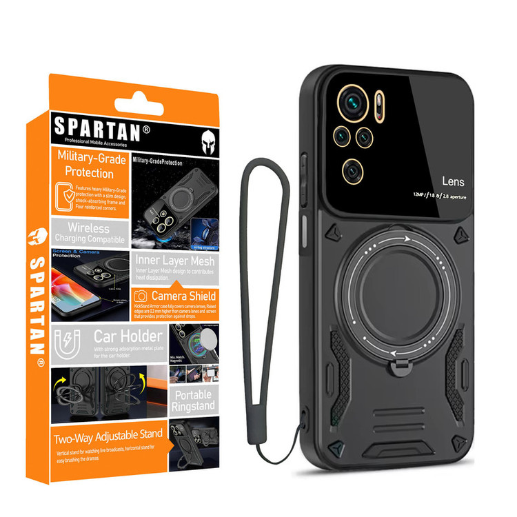 کاور اسپارتان مدل Hybrid Strap مناسب برای گوشی موبایل شیائومی Redmi Note 10s / Redmi Note 10 4G / Poco M5s به همراه بند
