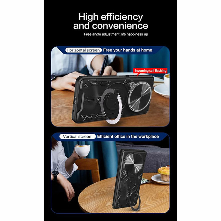 کاور اسپارتان مدل Magnet Ring Strap مناسب برای گوشی موبایل آنر X9a / Magic 5 Lite به همراه بند آویز