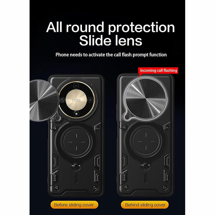 کاور اسپارتان مدل Magnet Ring Strap مناسب برای گوشی موبایل آنر X9a / Magic 5 Lite به همراه بند آویز