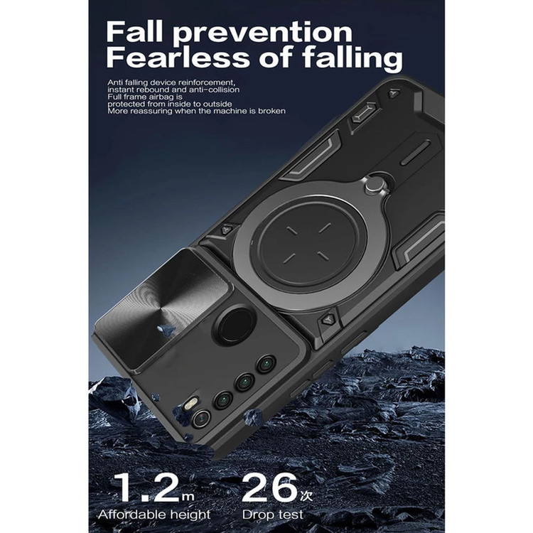 کاور اسپارتان مدل Magnet Ring Strap مناسب برای گوشی موبایل شیائومی Redmi Note 8 به همراه بند آویز