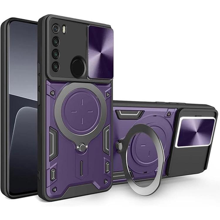 کاور اسپارتان مدل Magnet Ring Strap مناسب برای گوشی موبایل شیائومی Redmi Note 8 به همراه بند آویز