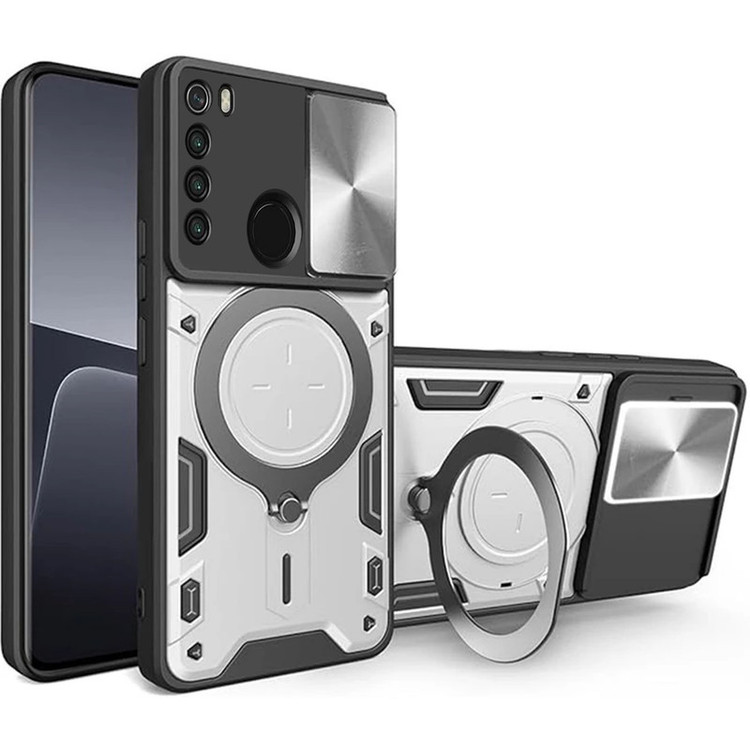 کاور اسپارتان مدل Magnet Ring Strap مناسب برای گوشی موبایل شیائومی Redmi Note 8 به همراه بند آویز