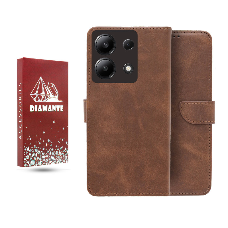کیف کلاسوری دیامانته مدل Bers Ros مناسب برای گوشی موبایل شیائومی Redmi Note 14s