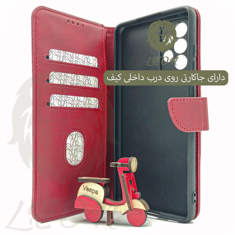 کیف کلاسوری لئون مدل Borsa مناسب برای گوشی موبایل سامسونگ Galaxy A52 / A52s