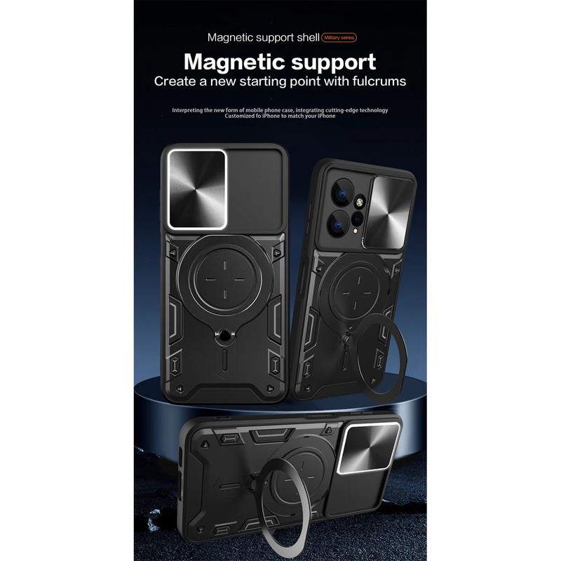 کاور اسپارتان مدل Magner Ring مناسب برای گوشی موبایل شیائومی Redmi Note 12 4G