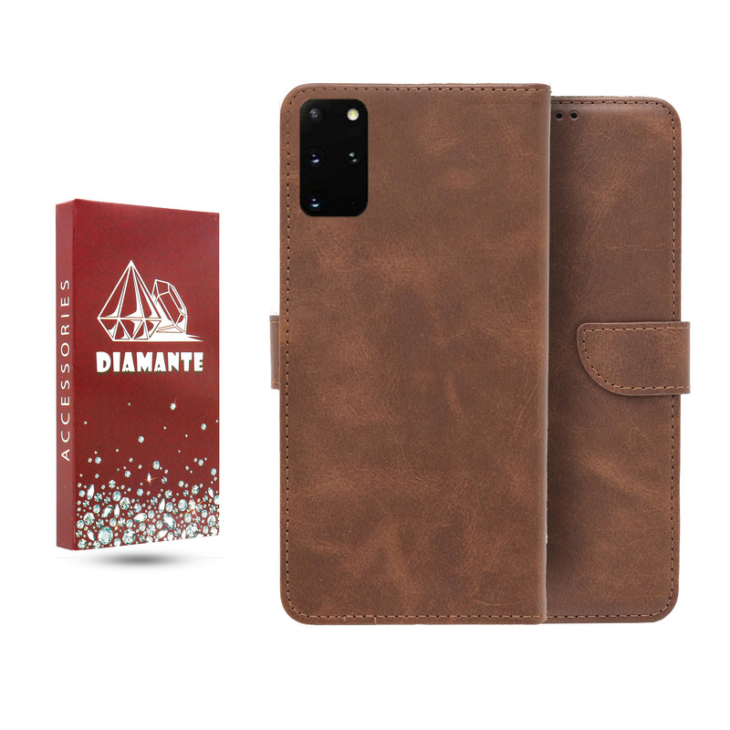 کیف کلاسوری دیامانته مدل چرم مناسب برای گوشی موبایل سامسونگ Galaxy S20 Plus