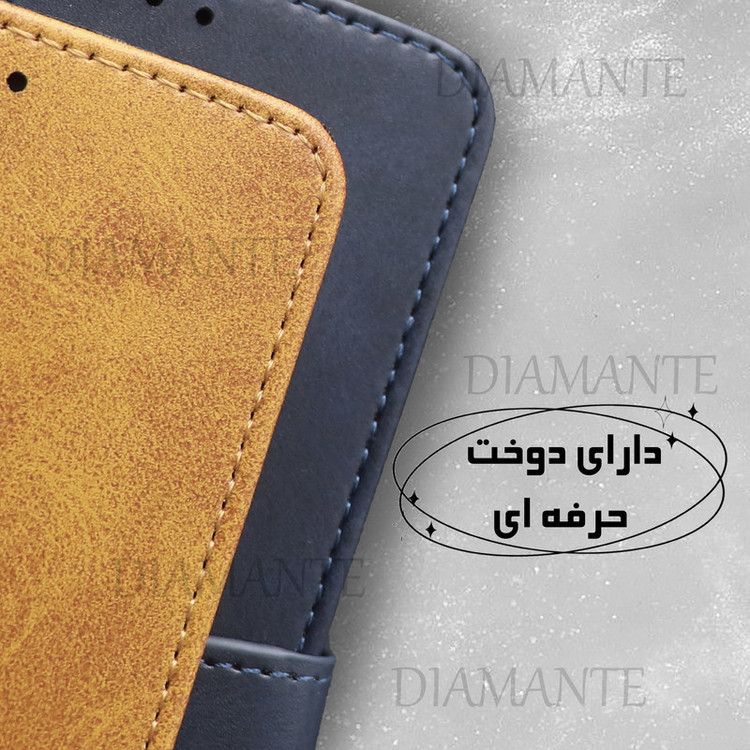 کیف کلاسوری دیامانته مدل تانگو مناسب برای گوشی موبایل اپل iPhone 13