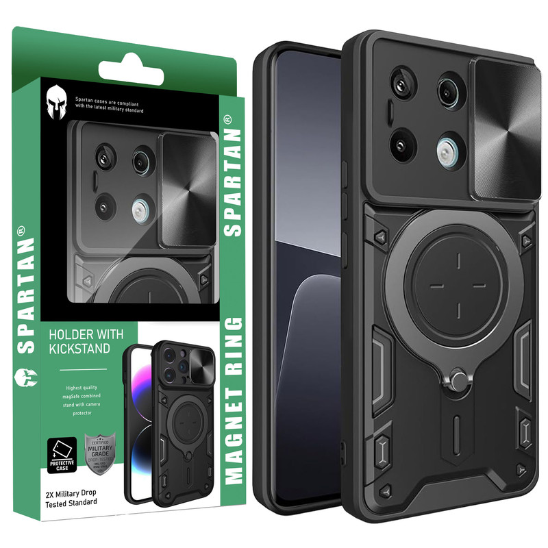 کاور اسپارتان مدل Magnet Ring مناسب برای گوشی موبایل شیائومی Redmi Note 13 Pro 4G / Poco M6 Pro 4G