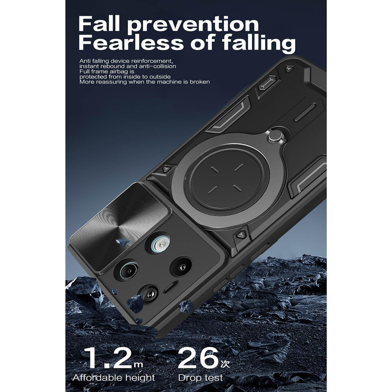 کاور اسپارتان مدل Magnet Ring مناسب برای گوشی موبایل شیائومی Redmi Note 13 Pro 4G / Poco M6 Pro 4G
